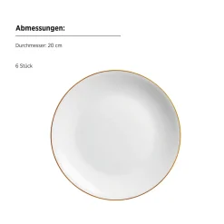 Kaffeeservice|Die moderne Hausfrau Kaffeeservice, Porzellan Felise Weiß / Gold