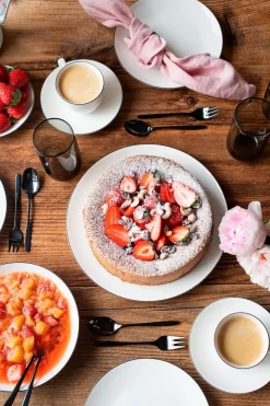 Kaffeeservice|Die moderne Hausfrau Kaffeeservice, Porzellan Felise Weiß / Schwarz