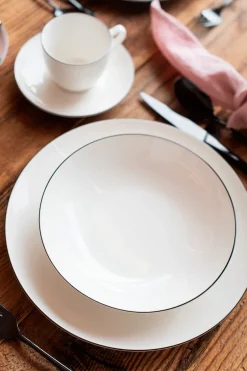 Kaffeeservice|Die moderne Hausfrau Kaffeeservice, Porzellan Felise Weiß / Schwarz