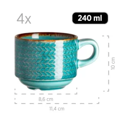 Kaffeeservice|Die moderne Hausfrau Kaffeeservice, Porzellan Prospero Blau