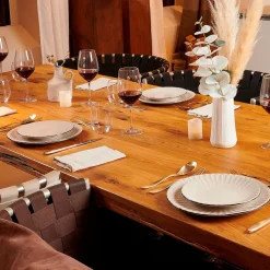 Geschirrsets|Die moderne Hausfrau Kaffeeservice, Steinzeug Osita 6 x Speisteller, 6 x Dessertteller, 6 x Müslischüssel