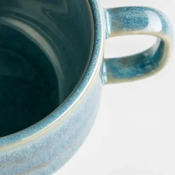 Kaffeeservice|Die moderne Hausfrau Kaffeeservice, Steinzeug TIEFER SEE Blau / Grün