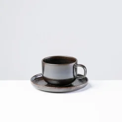 Geschirrsets|Die moderne Hausfrau Kaffeeuntertassen-Set, Steinzeug Glockenklang