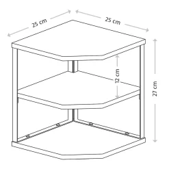 Die moderne Hausfrau Küchen-Eckregal