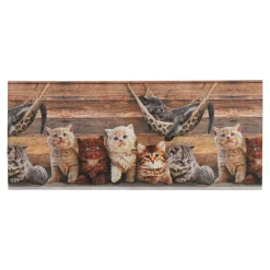 Teppiche|Die moderne Hausfrau Küchenläufer "Katzen" 120x52 cm