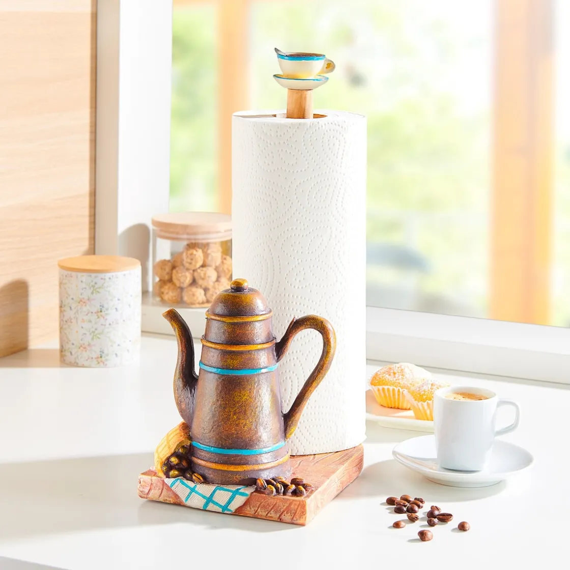 Küchenrollenhalter|Die moderne Hausfrau Küchenrollenhalter „Kaffee“
