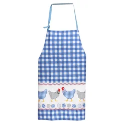 Kochschürzen|Topflappen & Ofenhandschuhe|Die moderne Hausfrau Küchentextilien-Set Schürze & Topflappen „Hühner“, 3-teilig