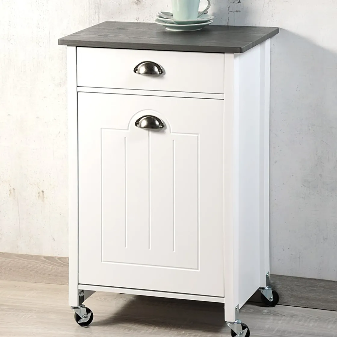 Küchen- & Servierwagen|Die moderne Hausfrau Küchenwagen mit Mülltrennsystem und Schublade