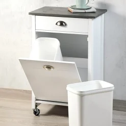 Küchen- & Servierwagen|Die moderne Hausfrau Küchenwagen mit Mülltrennsystem und Schublade