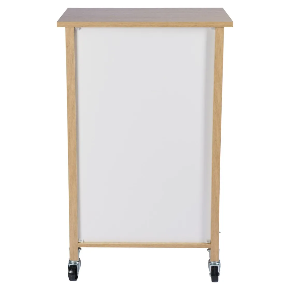 Küchen- & Servierwagen|Die moderne Hausfrau Küchenwagen mit Mülltrennsystem Eiche, weiß