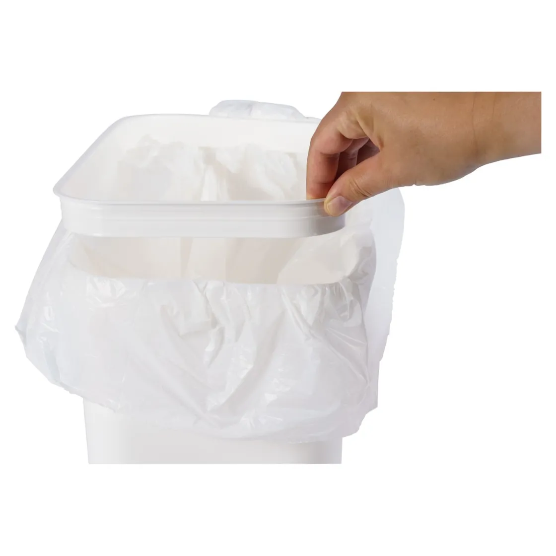 Küchen- & Servierwagen|Die moderne Hausfrau Küchenwagen mit Mülltrennsystem Eiche, weiß