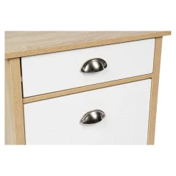 Küchen- & Servierwagen|Die moderne Hausfrau Küchenwagen mit Mülltrennsystem Eiche, weiß