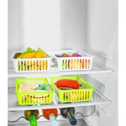 Kühlschrankorganizer|Kühlschrankzubehör|Die moderne Hausfrau Kühlschrank-Aufbewahrungsbox, 4 Stück