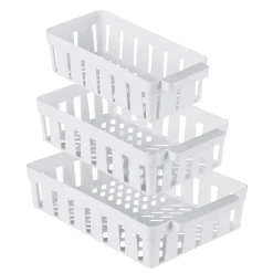 Kühlschrankorganizer|Kühlschrankzubehör|Die moderne Hausfrau Kühlschrank-Korbset, 3 Stück