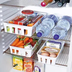 Kühlschrankorganizer|Kühlschrankzubehör|Die moderne Hausfrau Kühlschrank-Korbset, 3 Stück