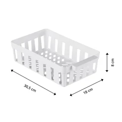 Kühlschrankorganizer|Kühlschrankzubehör|Die moderne Hausfrau Kühlschrank-Korbset, 3 Stück