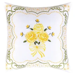 Kissen·Dekokissen|Die moderne Hausfrau Kissenhülle „Rose“, 40x40 cm