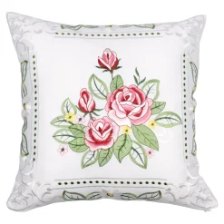 Kissen·Dekokissen|Die moderne Hausfrau Kissenhülle „Rose“, 40x40 cm