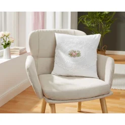 Die moderne Hausfrau Kissenhülle „Rosenblick“, 40x40 cm