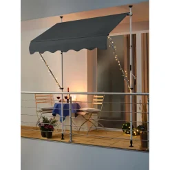 Sonnenschutz & Sonnenschirme|Die moderne Hausfrau Klemm-Markise grau