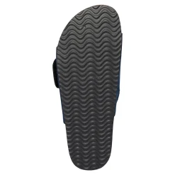 Pantoletten|Die moderne Hausfrau Klett-Pantolette „Miriam“ blau