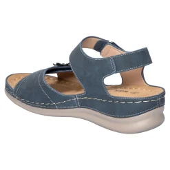 Sandalen|Die moderne Hausfrau Klettsandalette „Carmen“ blau