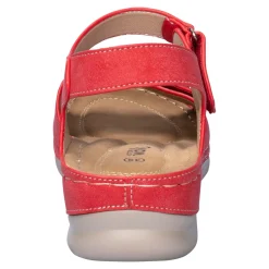 Sandalen|Die moderne Hausfrau Klettsandalette „Carmen“ rot