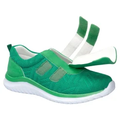 Sportschuhe|Die moderne Hausfrau Klettschuh „Federleicht“ grün