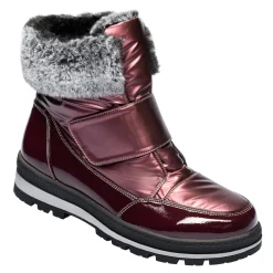 Stiefel|Die moderne Hausfrau Klettstiefel „Leonita“ bordeaux