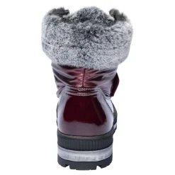 Stiefel|Die moderne Hausfrau Klettstiefel „Leonita“ bordeaux