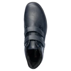 Stiefeletten|Die moderne Hausfrau Klett-Stiefelette „Helga“ marine