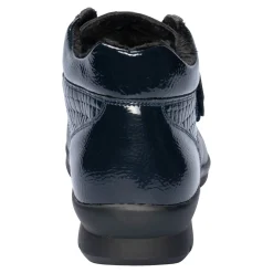 Stiefeletten|Die moderne Hausfrau Klett-Stiefelette „Helga“ marine