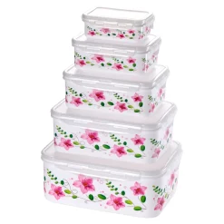 Die moderne Hausfrau Klickdosen-Set "Clematis", 10-teilig