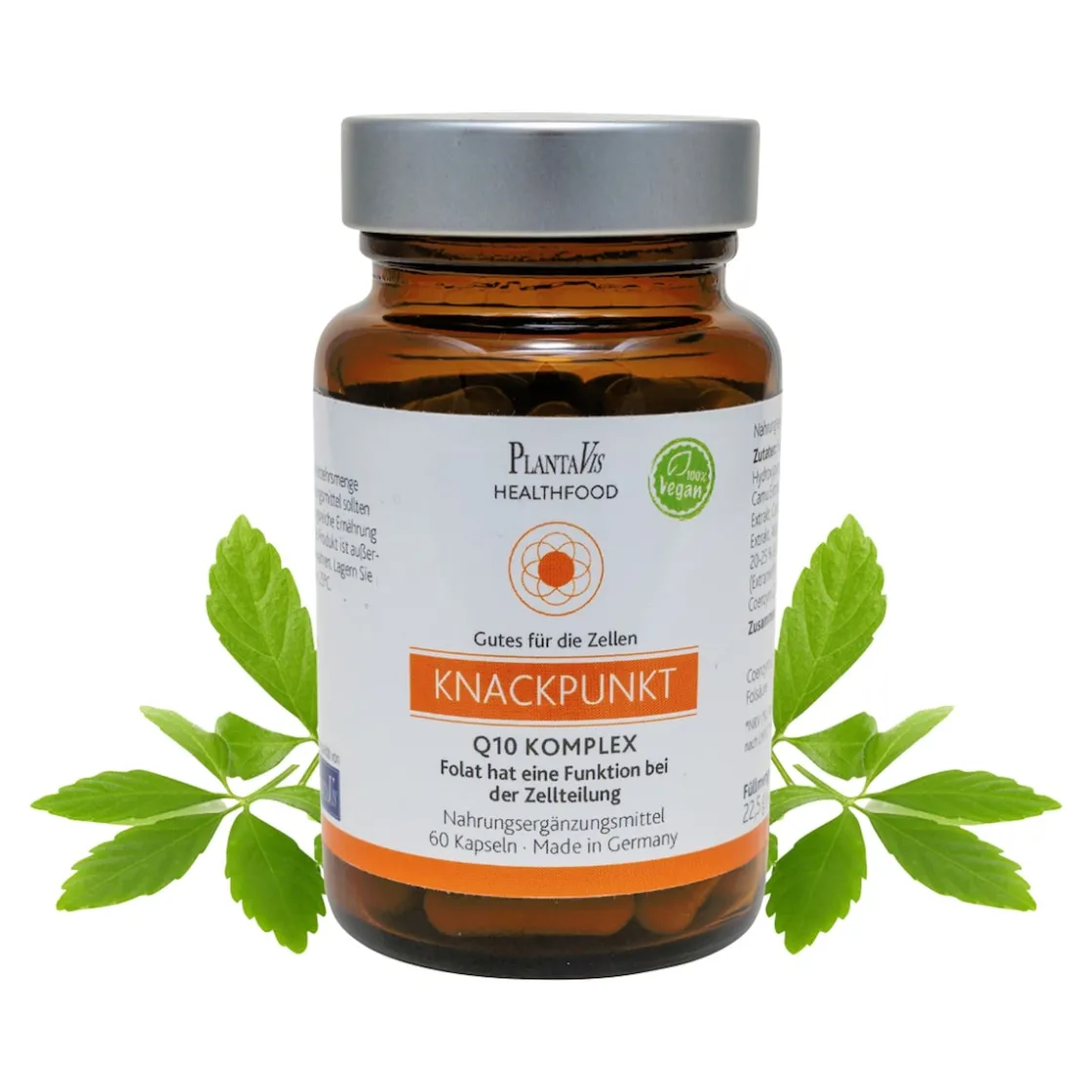 Nahrungsergänzungsmittel|Die moderne Hausfrau KnackPunkt - Q10 Komplex, 60 Kapseln, 22,5 g