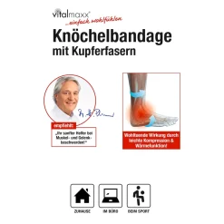 Bandagen·Fußbandagen|Die moderne Hausfrau Knöchelbandage mit Kupferfasern
