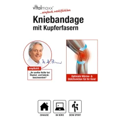 Bandagen·Kniebandagen|Die moderne Hausfrau Kniebandage mit Kupferfasern
