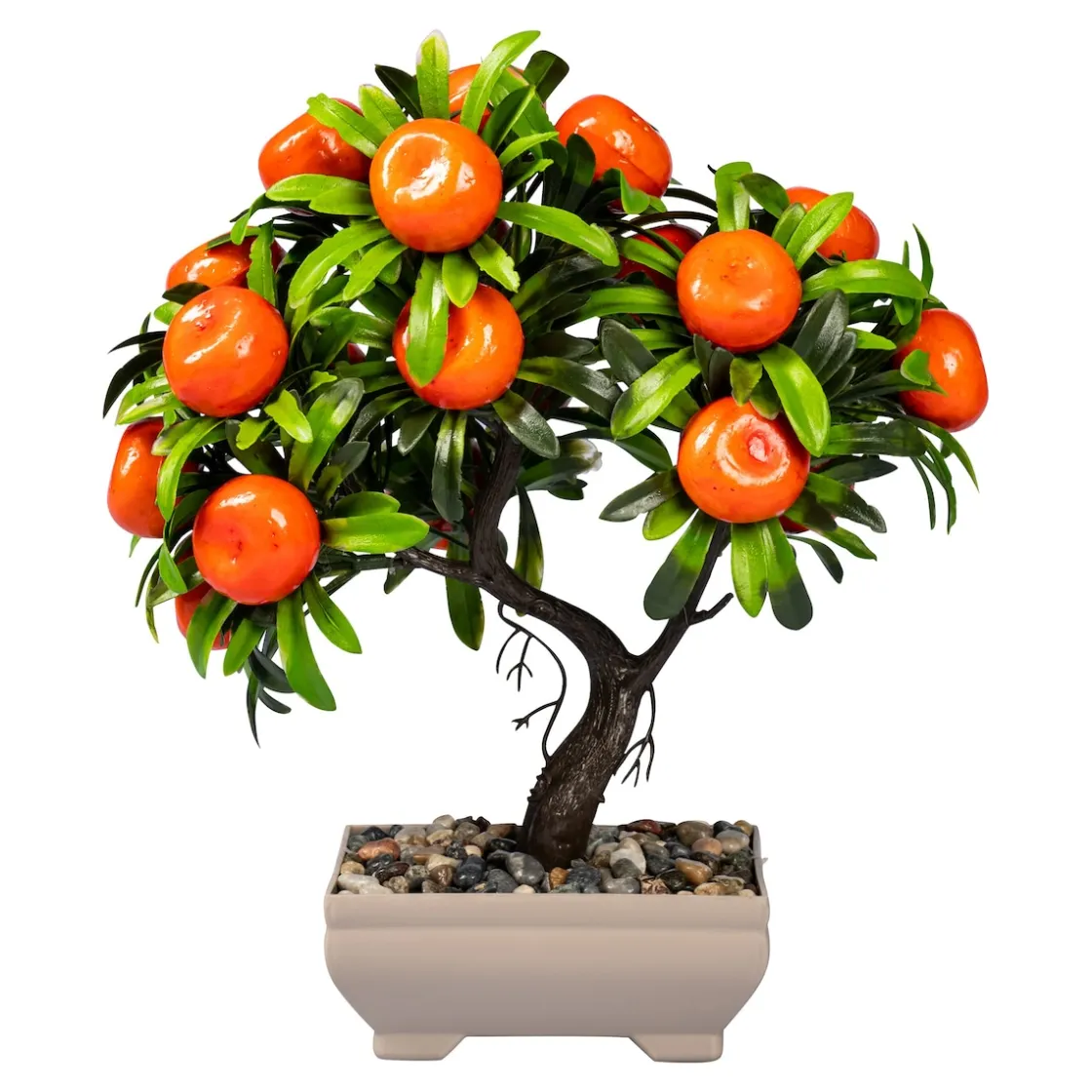 Kunstpflanzen|Die moderne Hausfrau Künstlicher Bonsai Mandarine