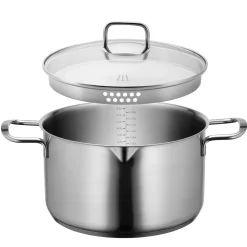 Töpfe|Die moderne Hausfrau Kochtopf, Edelstahl Sanvito 1 x Topf, 1 x Deckel