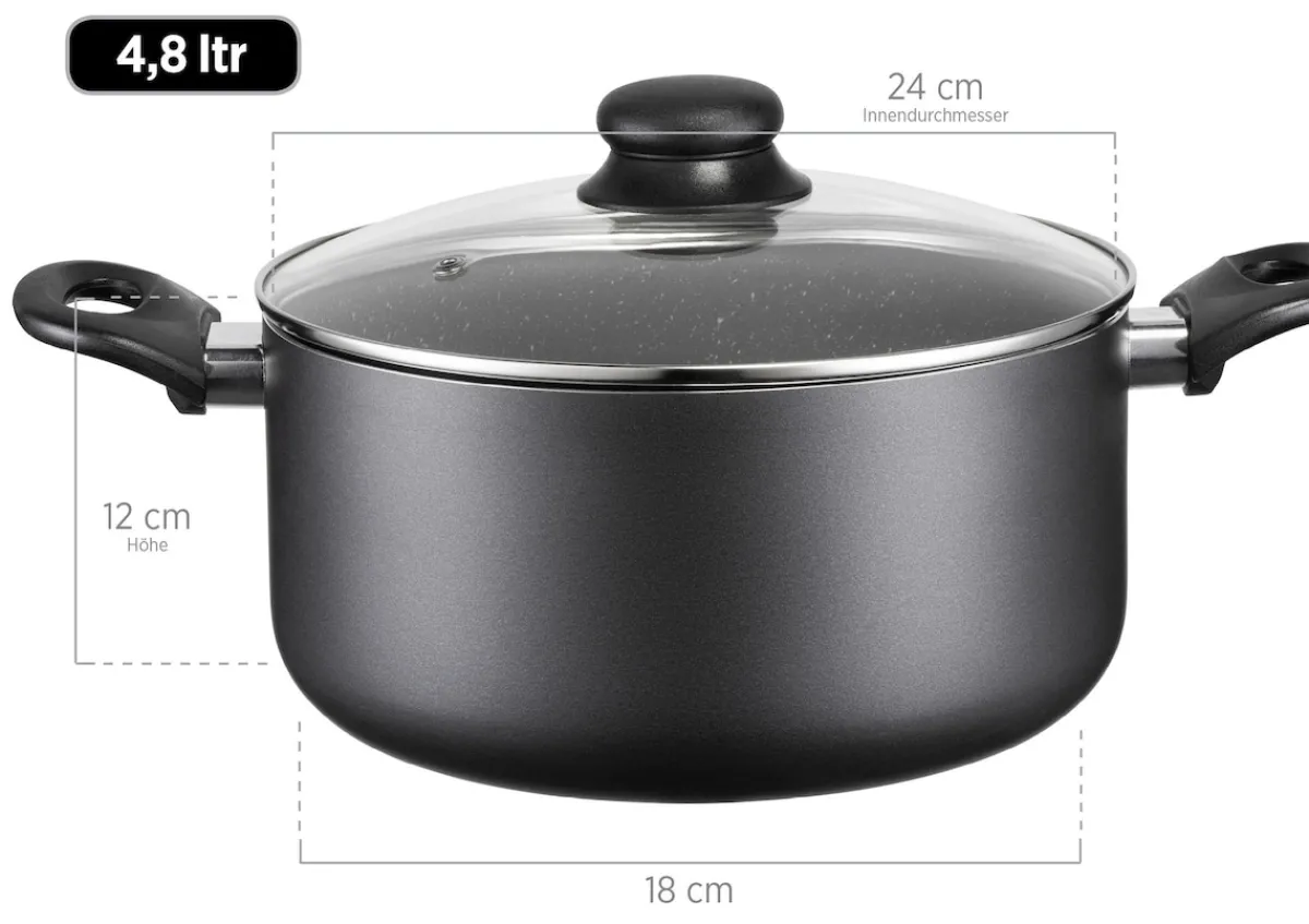 Die moderne Hausfrau Kochtopf-Set, Aluminium Izar