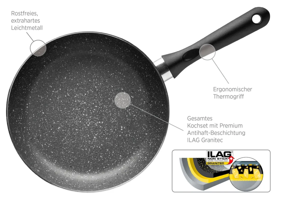 Die moderne Hausfrau Kochtopf-Set, Aluminium Izar