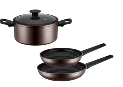 Töpfe|Die moderne Hausfrau Kochtopfset, Aluminium Stellara