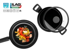 Töpfe|Die moderne Hausfrau Kochtopfset, Aluminium Stellara