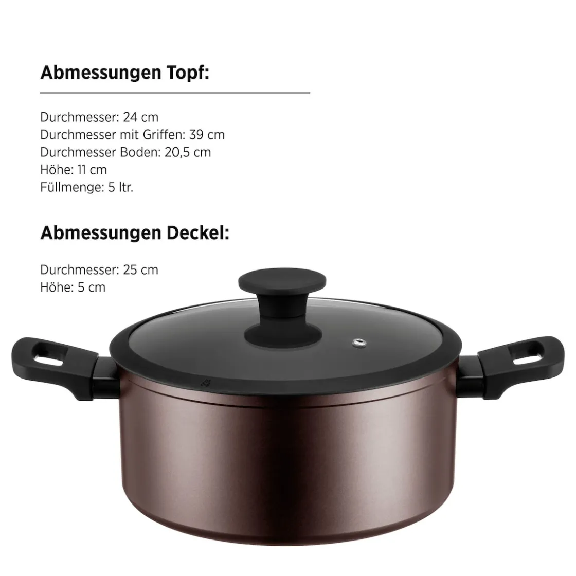 Töpfe|Die moderne Hausfrau Kochtopfset, Aluminium Stellara