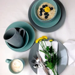 Geschirrsets|Die moderne Hausfrau Kombiservice Pastell Selection Grün