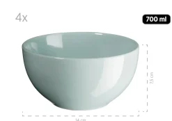 Geschirrsets|Die moderne Hausfrau Kombiservice Pastell Selection Grün