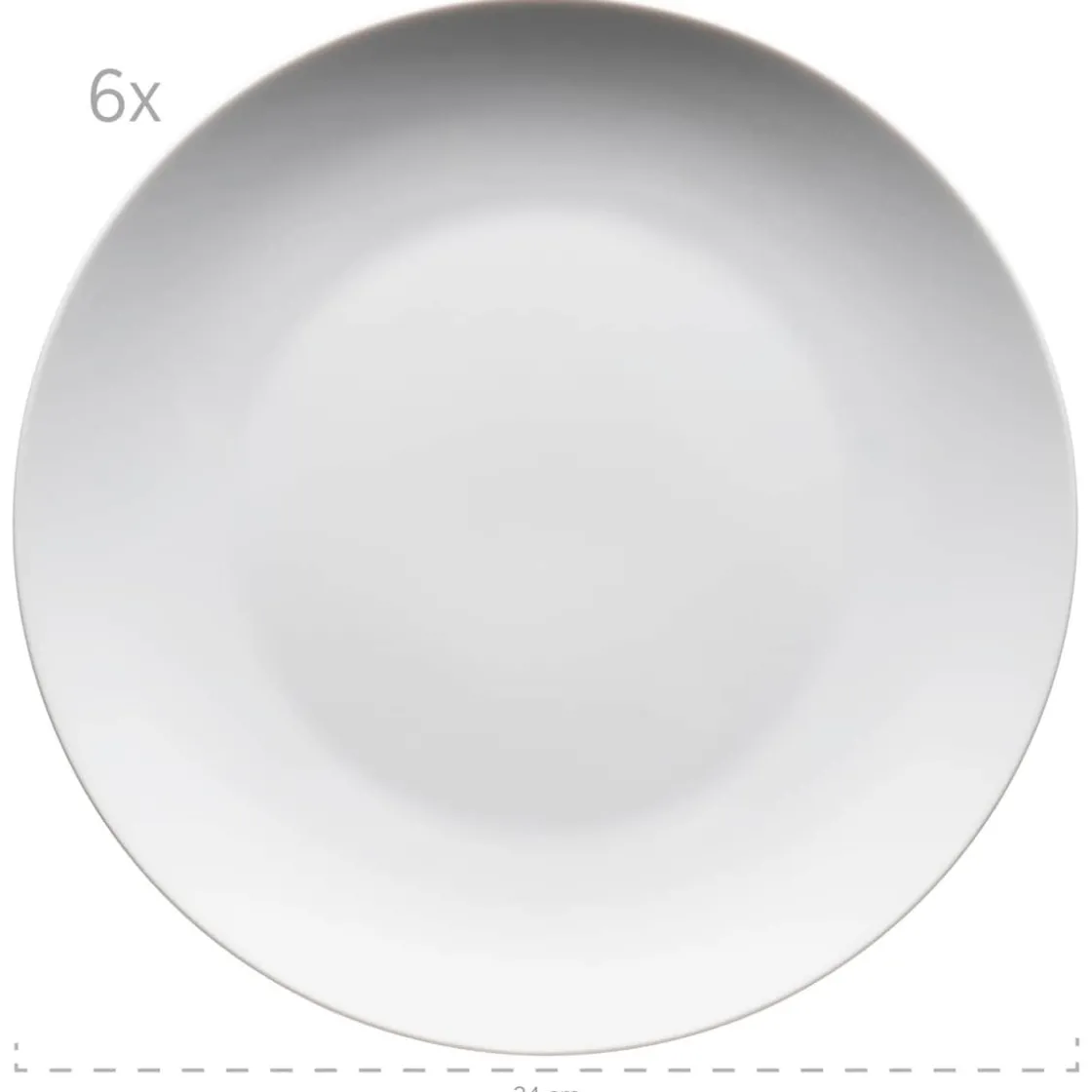 Geschirrsets|Die moderne Hausfrau Kombiservice, Porzellan ALESIA