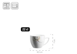 Die moderne Hausfrau Kombiservice, Porzellan NELA