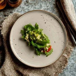 Geschirrsets|Die moderne Hausfrau Kombiservice, Porzellan Pintar Olivgrau