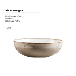 Geschirrsets|Die moderne Hausfrau Kombiservice, Porzellan Pintar Olivgrau