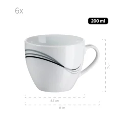 Geschirrsets|Die moderne Hausfrau Kombiservice, Porzellan TAJO